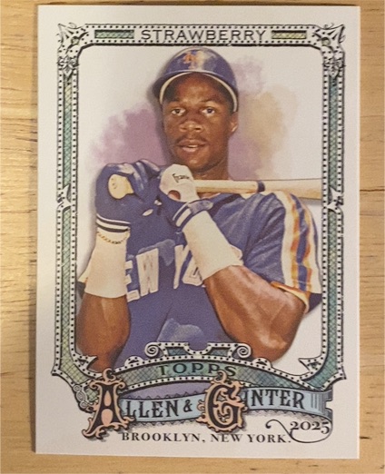 2025 Topps Allen & Ginter #192 Darryl Strawberry — front