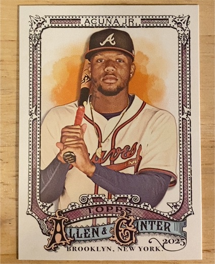 2025 Topps Allen & Ginter #103 Ronald Acuña Jr. — front
