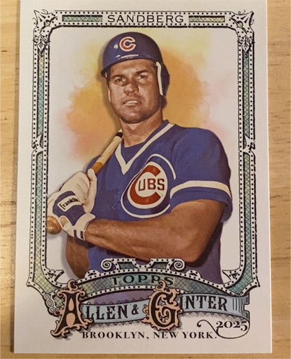 2025 Topps Allen & Ginter #15 Ryne Sandberg — front