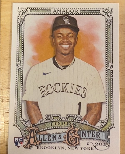 2025 Topps Allen & Ginter #102 Adael Amador — front