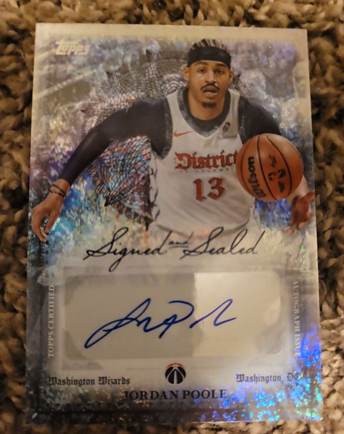 2025-26 Topps Signed and Sealed #BSI-JP Jordan Poole — front