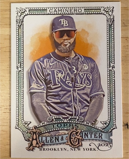 2025 Topps Allen & Ginter #72 Junior Caminero — front