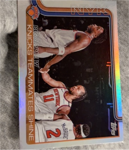 2025-26 Topps #274 Big Apple W Jalen Brunson — front