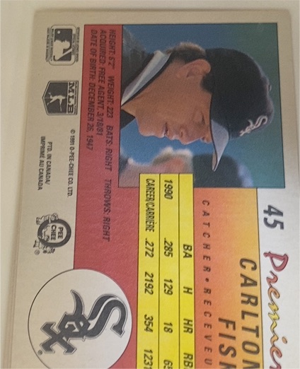 1981 O-Pee-Chee #45 Carlton Fisk — front