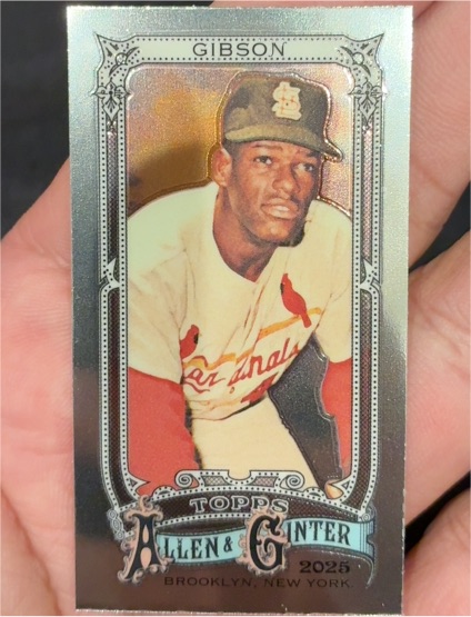 2025 Topps Allen & Ginter #61 Bob Gibson — front