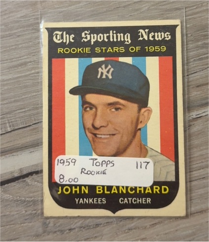 1959 Topps #117 John Blanchard — front