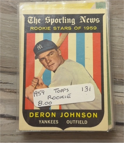 1959 Topps #131 Deron Johnson — front