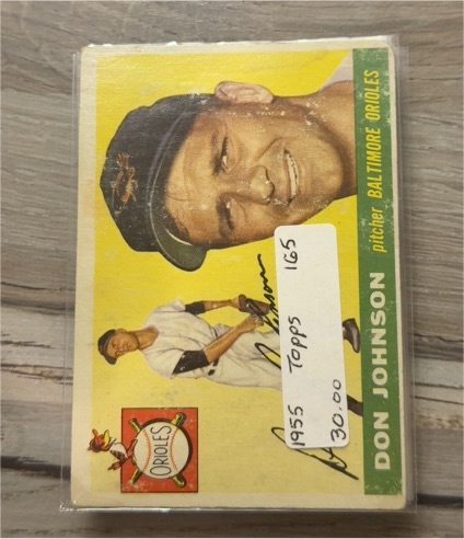 1955 Topps #165 Don Johnson — front