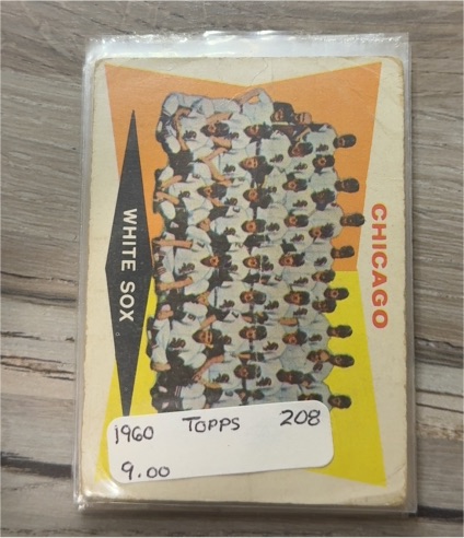 1960 Topps #208 Chicago White Sox Team Checklist — front