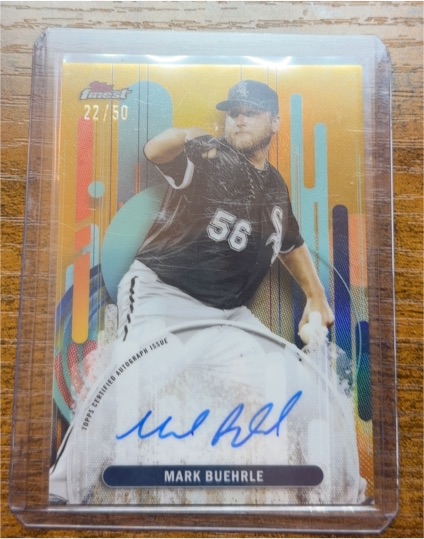 2025 Topps Finest #FA-MB Mark Buehrle — front
