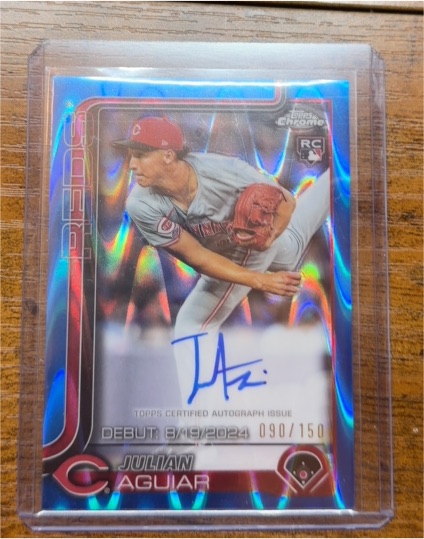 2024 Topps Chrome #090 Jullian Aguiar — front