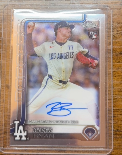 2025 Topps Chrome #RA-RR River Ryan Rookie Autographs — front