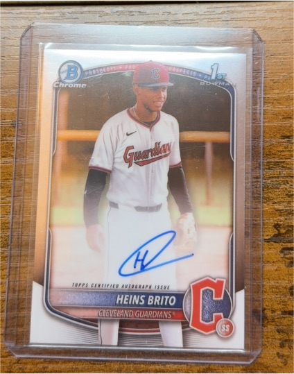 2025 Bowman Chrome #CPA-HB Heins Brito — front