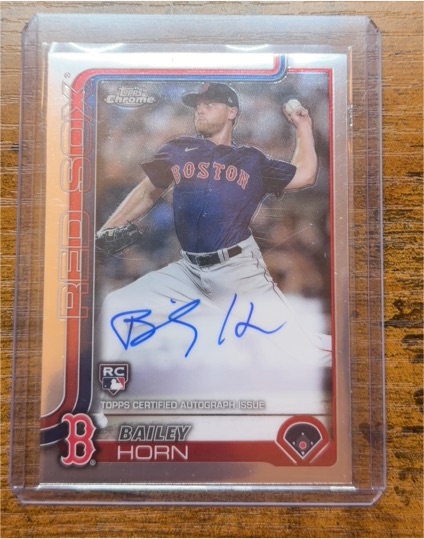 2025 Topps Chrome #RA-BHO Bailey Horn Rookie Auto — front