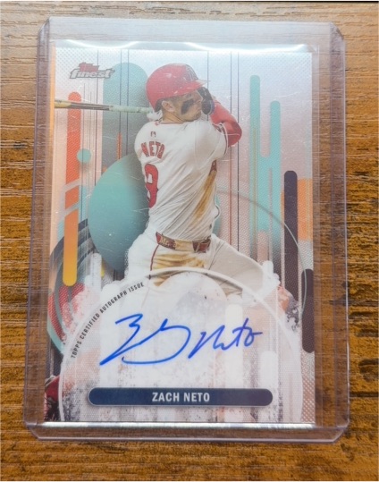 2025 Topps Finest #FA-ZN Zach Neto — front