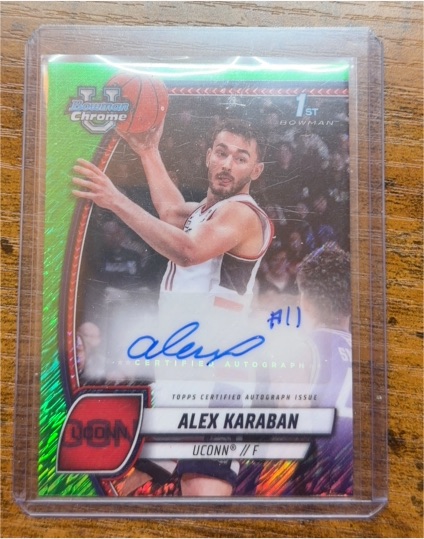 2024-25 Bowman University Chrome #100 Alex Karaban — front