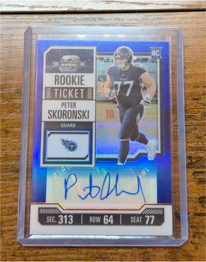 2023 Panini Contenders Optic #193 Peter Skoronski Rookie Ticket — front