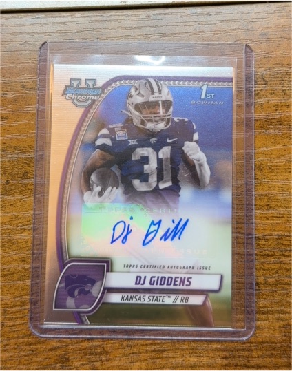 2024 Bowman Chrome University #PA-DGI DJ Giddens — front