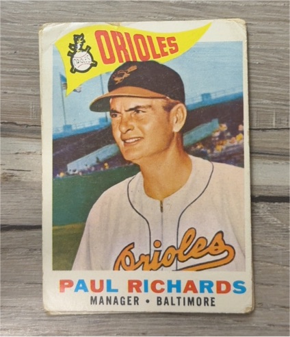 1960 Topps #224 Paul Richards — front