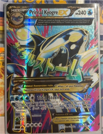 2015 Pokémon XY Primal Clash #149 Primal Kyogre EX — front