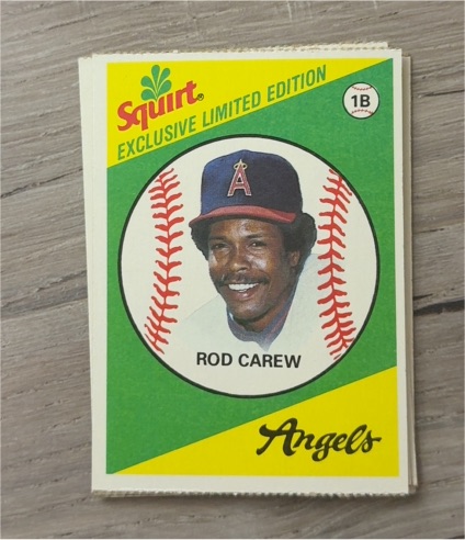 1981 Topps Squirt #9 Rod Carew — front
