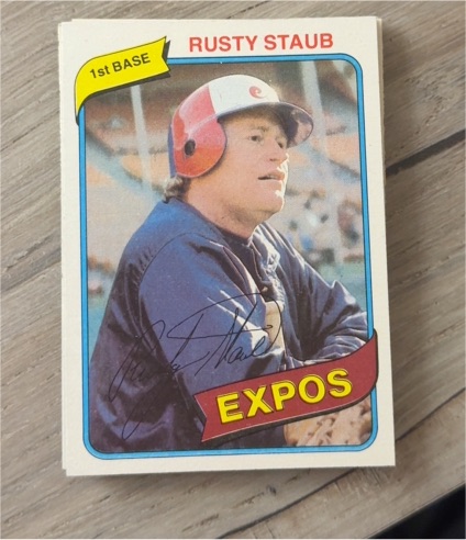 1980 Topps #660 Rusty Staub — front