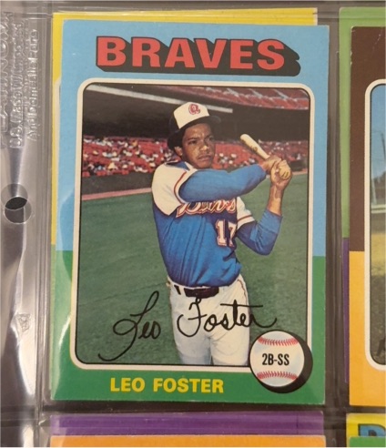 1975 Topps #418 Leo Foster — front