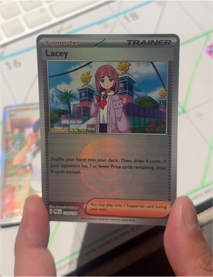 2019 Pokémon Prismatic Evolutions #114 Lacey — front