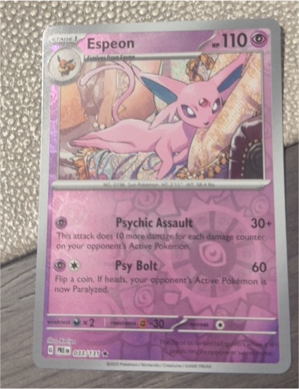 2023 Pokémon #033 Espeon — front