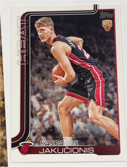 2025-26 Topps #220 Kasparas Jakucionis — front