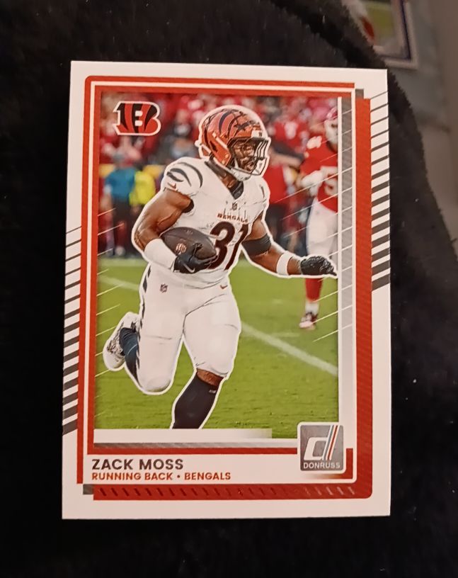 2025 Donruss Football #123 Zack Moss — front