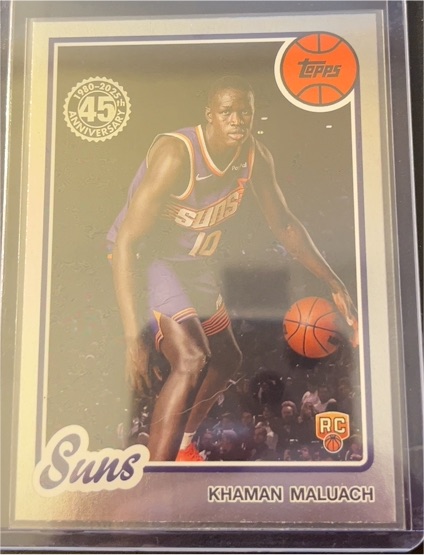 2025-26 Topps #80BK-57 Khaman Maluach 1980-81 Topps Basketball — front