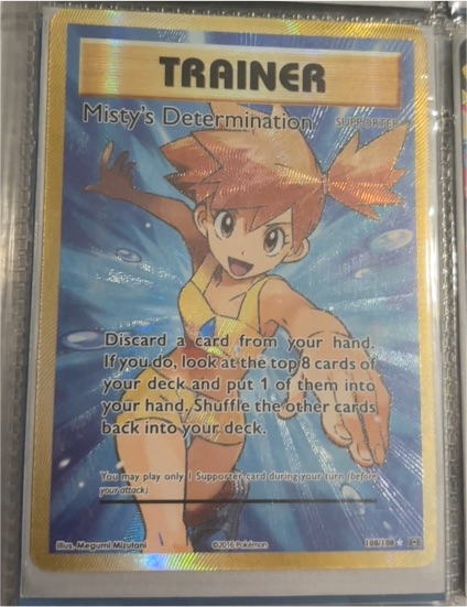 2016 Pokémon XY Evolutions #108 Misty's Determination — front