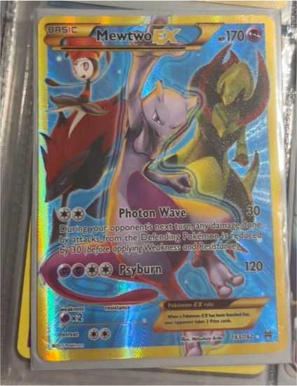 2015 Pokémon TCG XY Breakthrough #163 Mewtwo EX — front