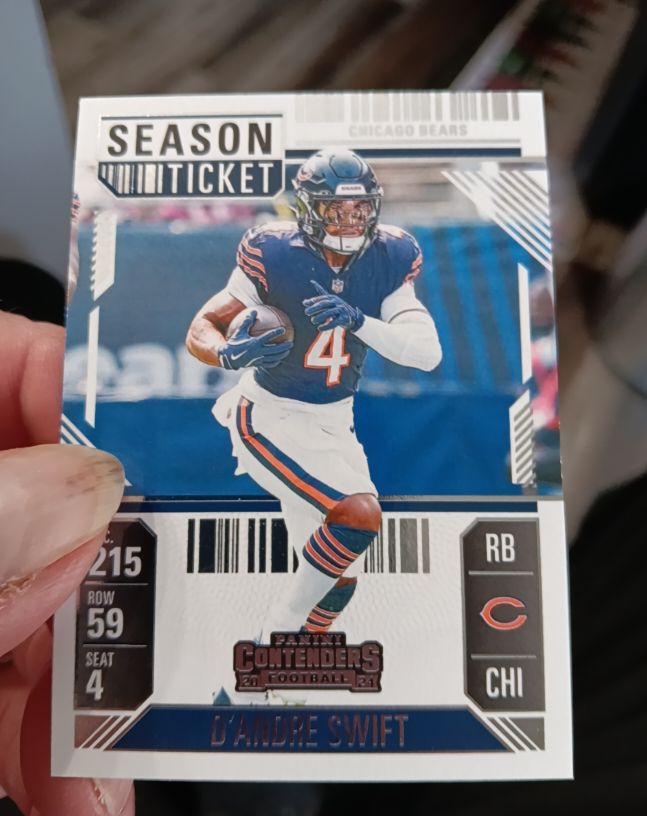 2024 Panini Contenders #16 D'Andre Swift Season Ticket — front