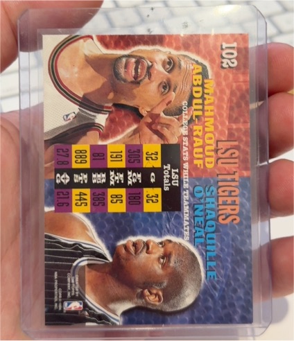1994 Stadium Club College Teammates LSU #102 Shaquille O'Neal Mahmoud Abdul-Rauf — front