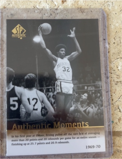 1969 SP Authentic Authentic Moments Julius Erving — front