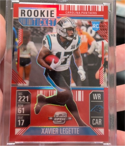 2024 Panini Contenders Optic #99 Xavier Legette Rookie Ticket — front