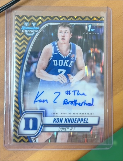 2024-25 Bowman University Chrome #48 Kon Knueppel — front