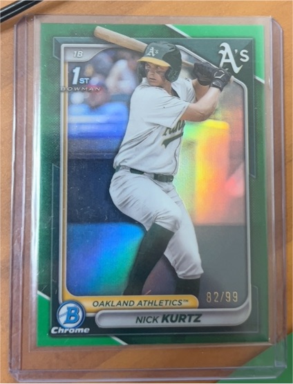 2024 Bowman Draft Chrome #BDC-56 Nick Kurtz — front