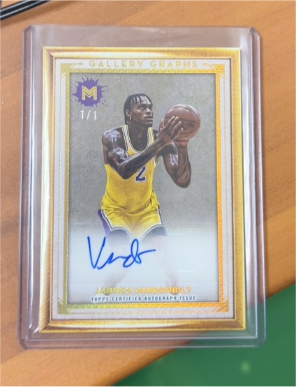 2023-24 Topps Motif Gallery Graphs #1 Jarred Vanderbilt — front