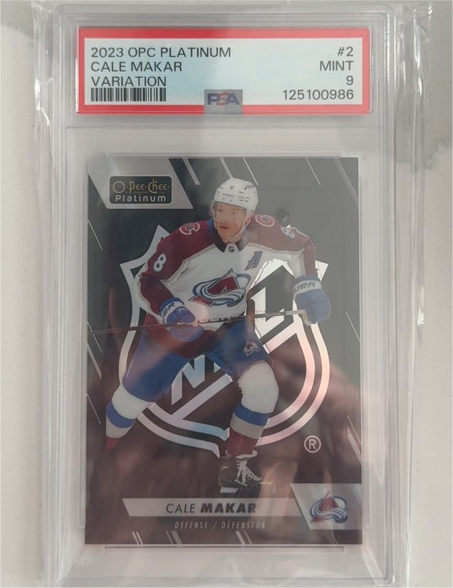 2023 O-Pee-Chee Platinum #2 Cale Makar Variation — front