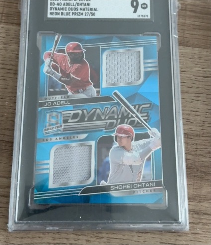2021 Panini Spectra #DD-AO Shohei Ohtani & Jo Adell — front