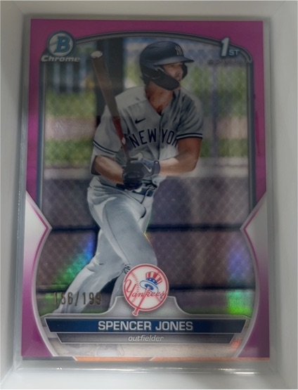 2023 Bowman Chrome Prospects #BCP-139 Spencer Jones — front