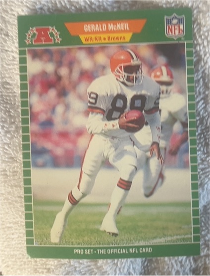 1989 Pro Set #81 Gerald McNeil — front