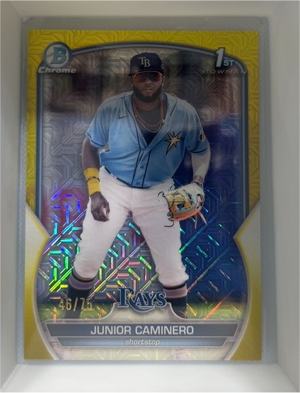 2023 Bowman Chrome Prospects #BCP-61 Junior Caminero — front
