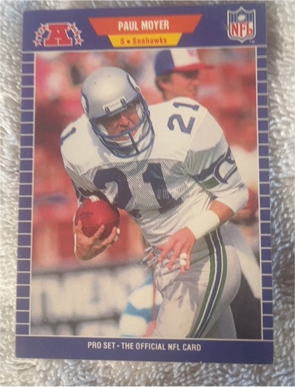 1989 Pro Set #398 Paul Moyer — front
