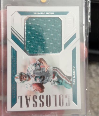 2018 Panini National Treasures Colossal Materials Dan Marino — front
