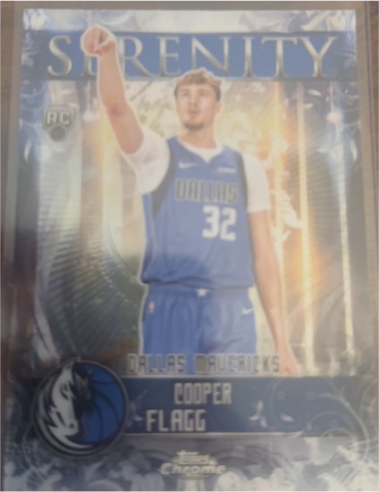 2025-26 Topps Chrome #SY-11 Cooper Flagg Serenity RC Dallas Mavericks — front