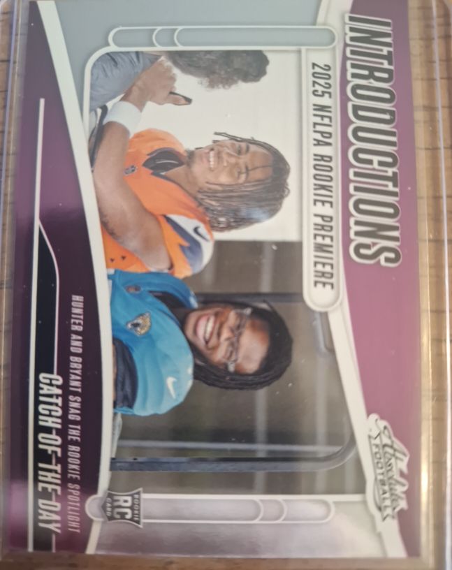 2025 Panini Absolute Introductions #I-THR Travis Hunter & Pat Bryant — front